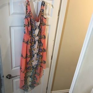 Women’s floral pink large dress